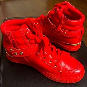 Aldo red Buckle sneakers $60